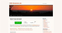 Desktop Screenshot of 1000gedanken.de